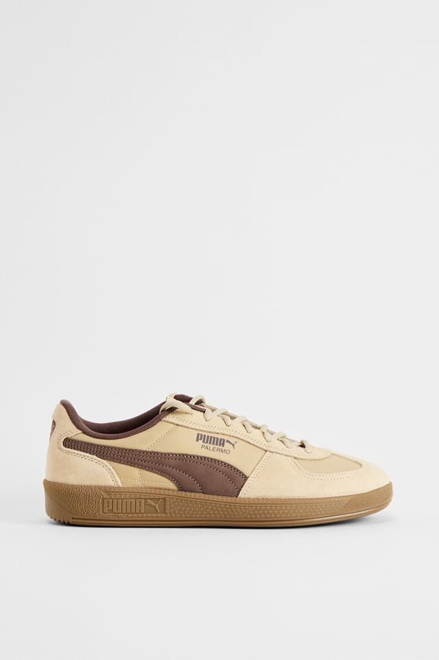 PUMA Taupe Pop Palermo Trainers #1