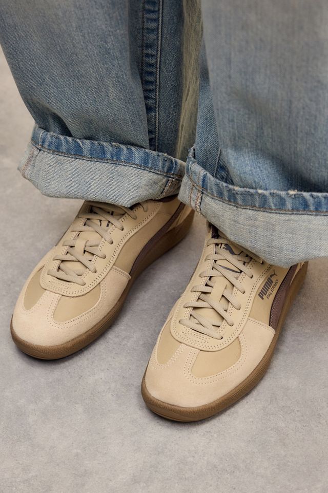 PUMA Taupe Pop Palermo Trainers #5