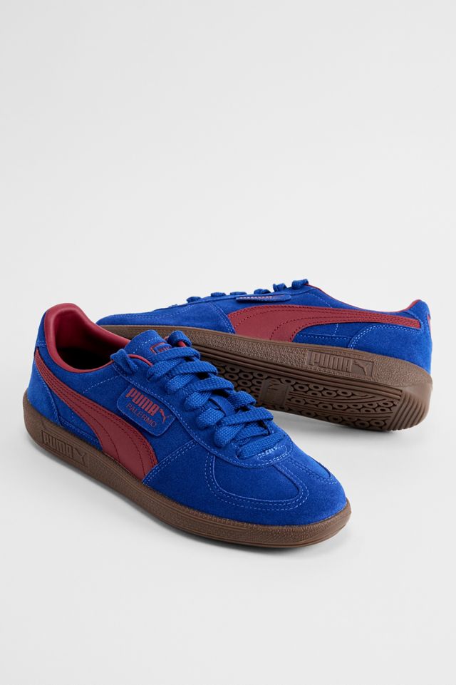 PUMA Blue & Burgundy Palermo Trainers