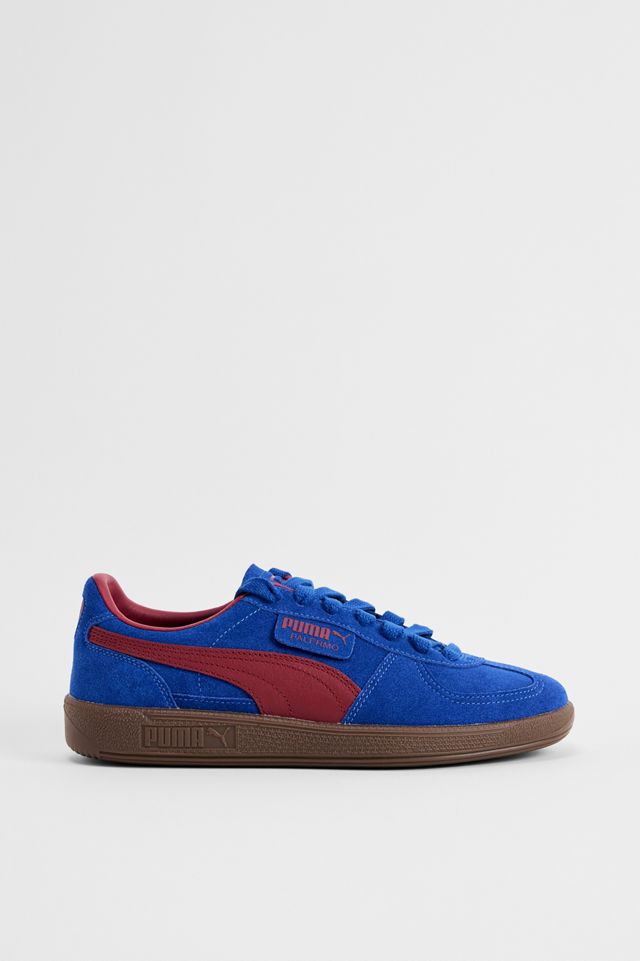 PUMA Blue & Burgundy Palermo Trainers #1