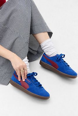 PUMA Baskets Palermo Bleu et Bourgogne