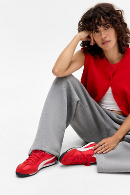 PUMA Red Arizona Nylon Trainers - Red Shoe UK 5 at Urban Outfitters