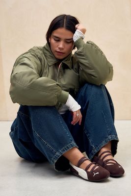 PUMA Brown Speedcat Ballet Shoes