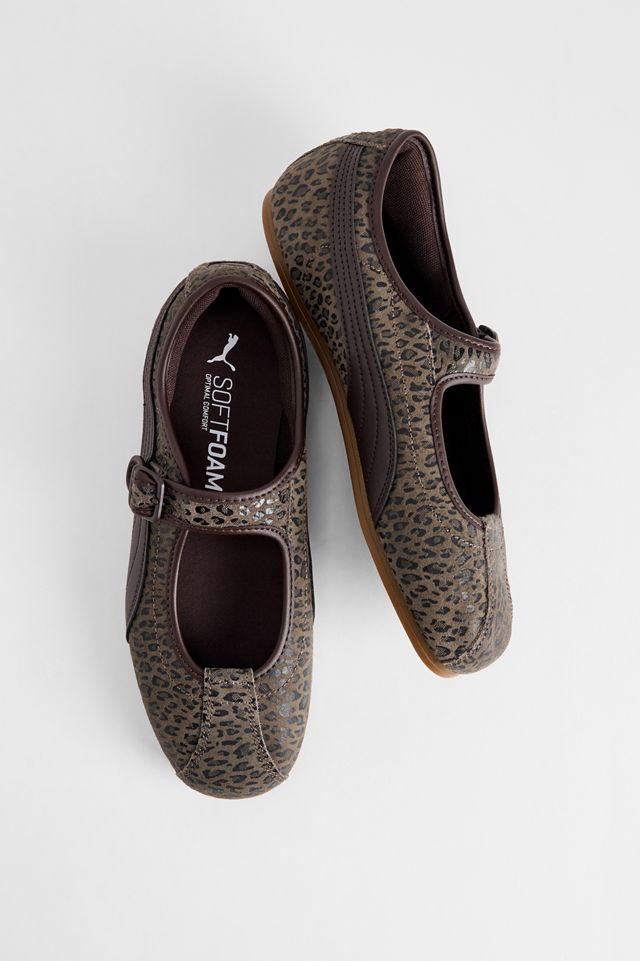 PUMA Leopard Print Tacklette Trainers #1