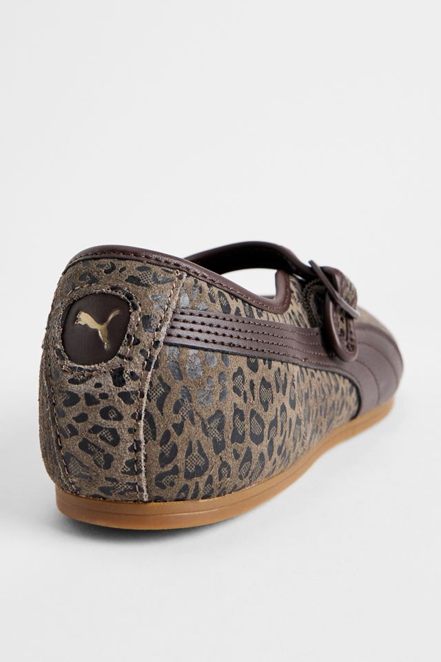 PUMA Leopard Print Tacklette Trainers #2