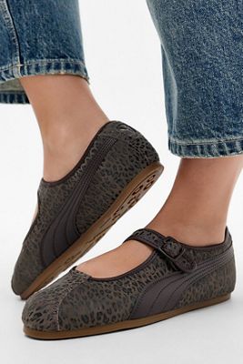 PUMA Leopard Print Tacklette Trainers