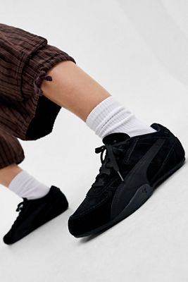 PUMA Schwarze Bella Mina Wildleder-Sneaker