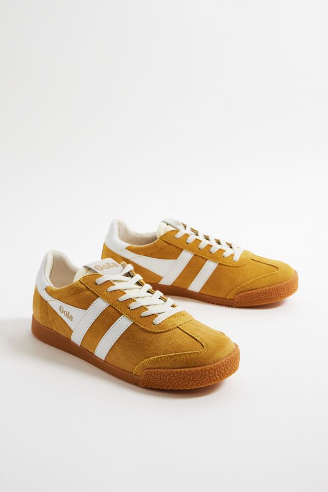 Gola Gelb & Weiß Elan Wildleder Turnschuhe #1