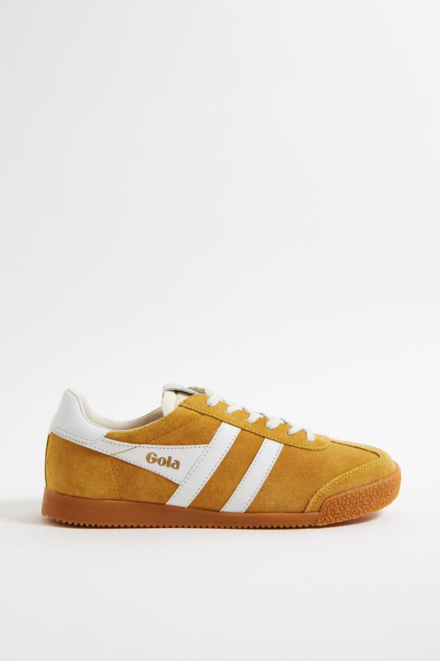 Gola Gelb & Weiß Elan Wildleder Turnschuhe #2