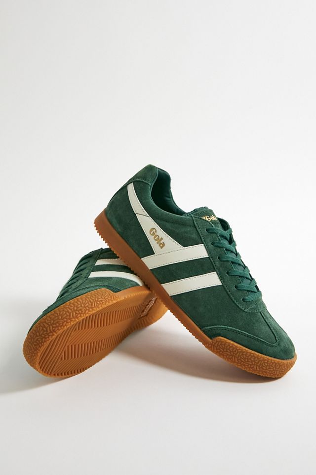 Gola Khaki & White Harrier Trainers #1