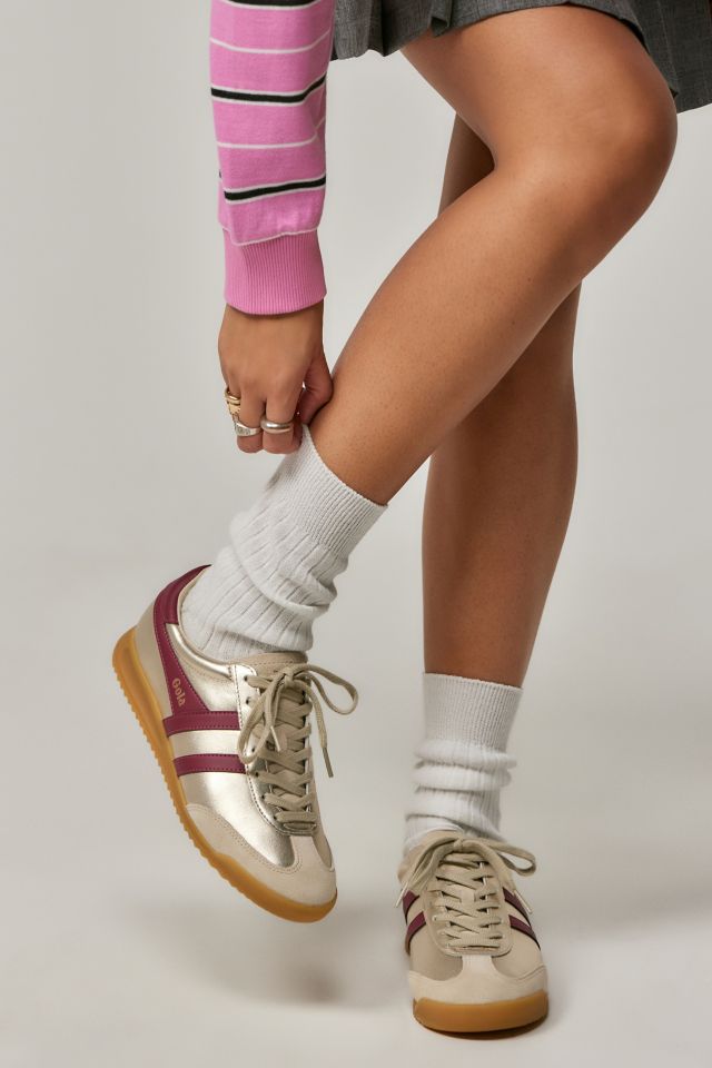 Pink and gold trainers online