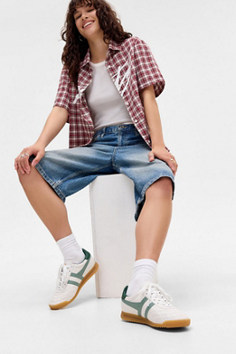 Gola White & Green Stadium Trainers - White Shoe UK 6 at Urban Outfitters