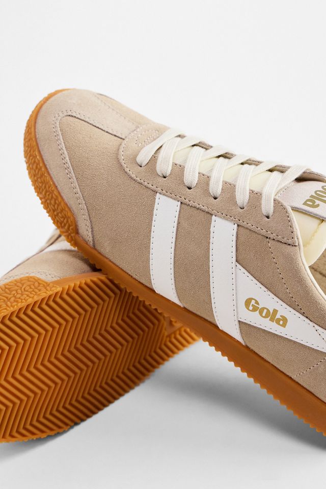 Sneakers Elan Scamosciate Beige & Bianche Gola #3
