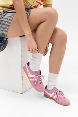 Baskets Bullet Gola en Suède Rose
