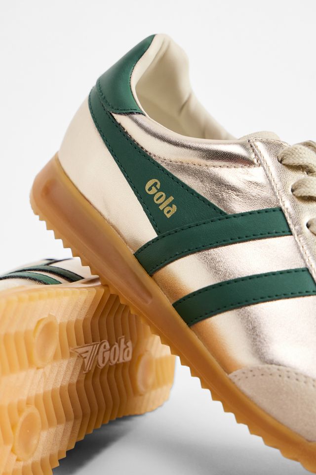 Scarpe da ginnastica Gola Torpedo oro e verde #4