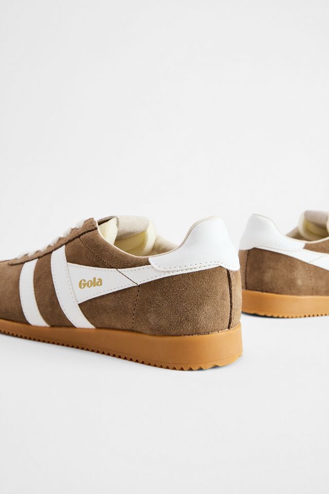 Gola Tabak & Weiß Elan Wildleder-Turnschuhe #4