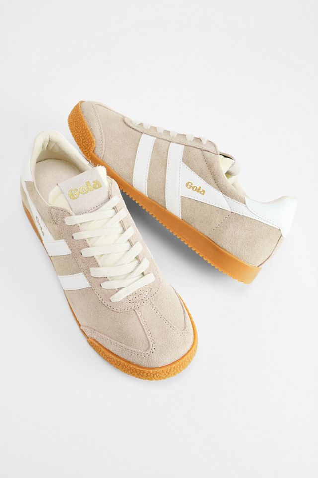 Gola Bone & Weiß Elan Wildleder-Turnschuhe #1