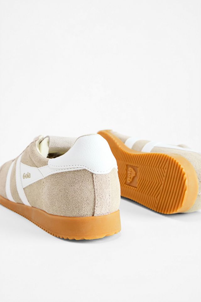 Gola Bone & Weiß Elan Wildleder-Turnschuhe #3