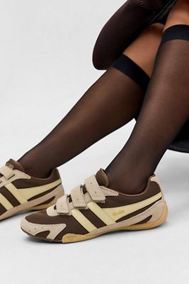 Gola Brown & Yellow Connect Trainers