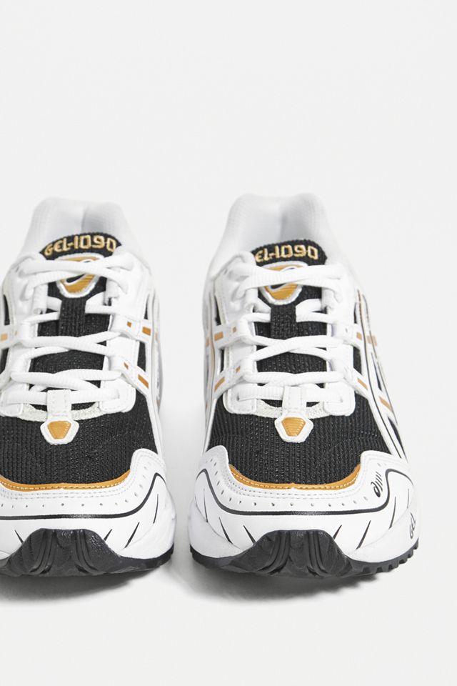 Asics GEL-1090 White & Gold Trainers #1
