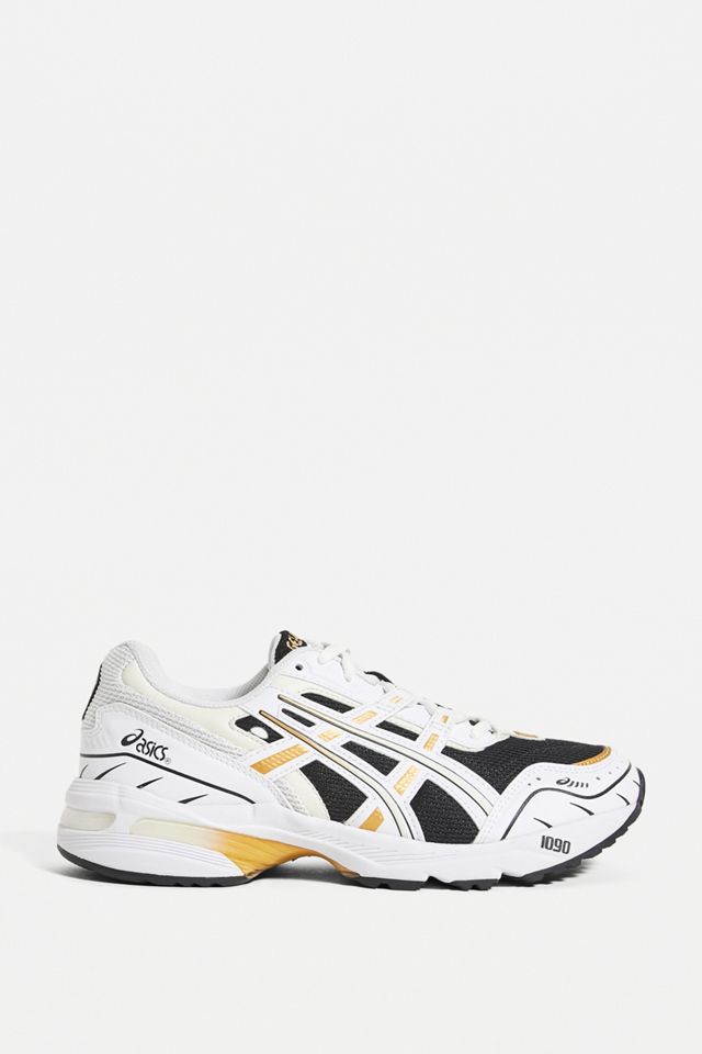 Asics GEL-1090 White & Gold Trainers #2
