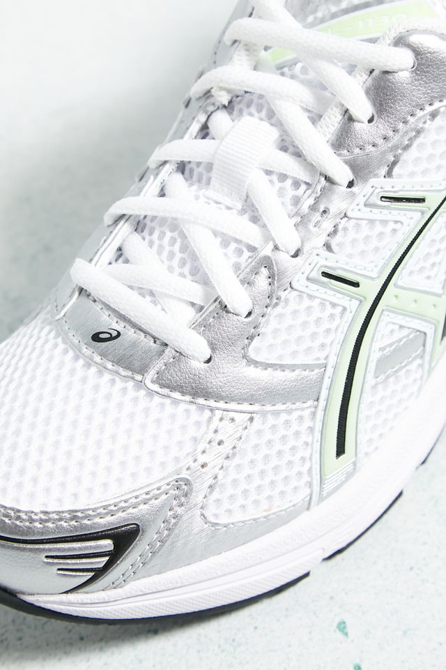 ASICS White & Green Gel 1130 Trainers #4