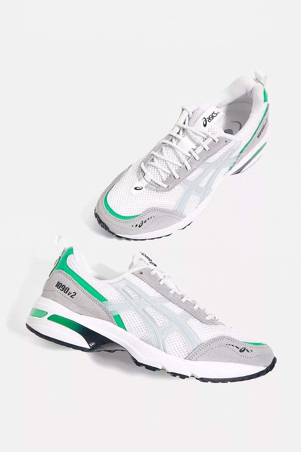 urbanoutfitters.com | ASICS White, Grey & Green GEL-1090 Trainers