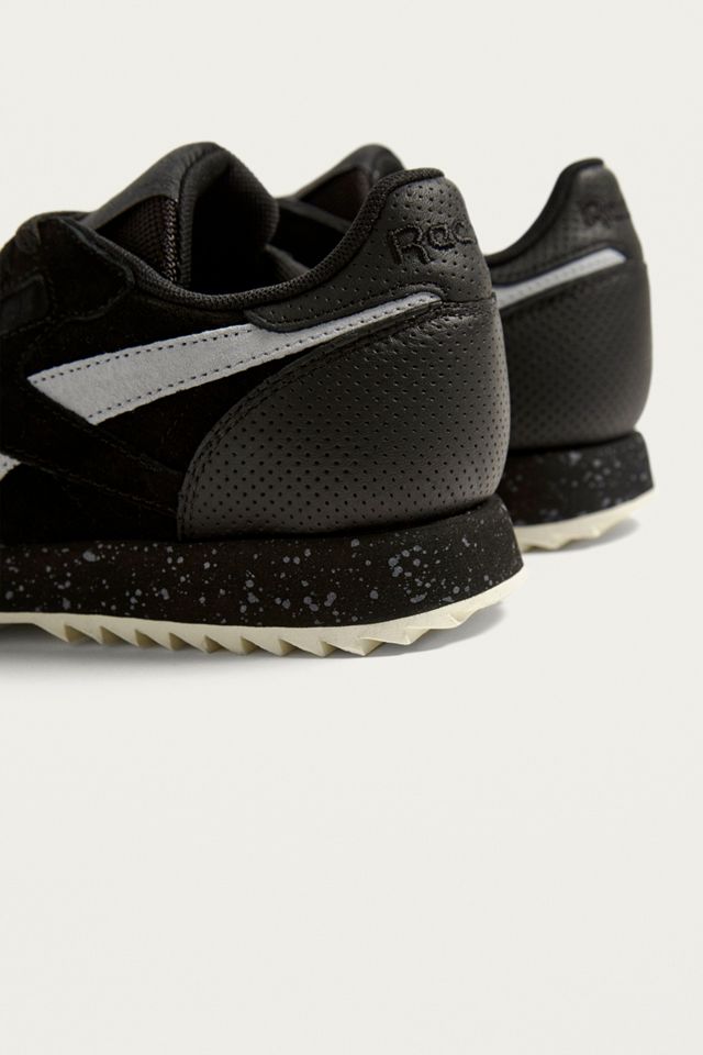 Reebok Classic - Baskets en cuir ondulé noires #3