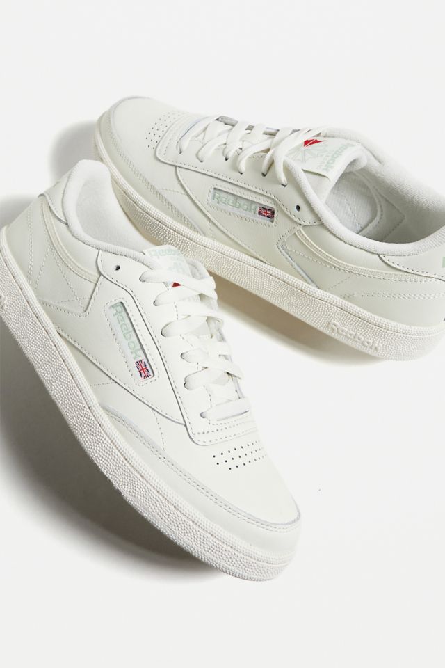 Reebok Club C 85 sneakers in chalk with sage detail