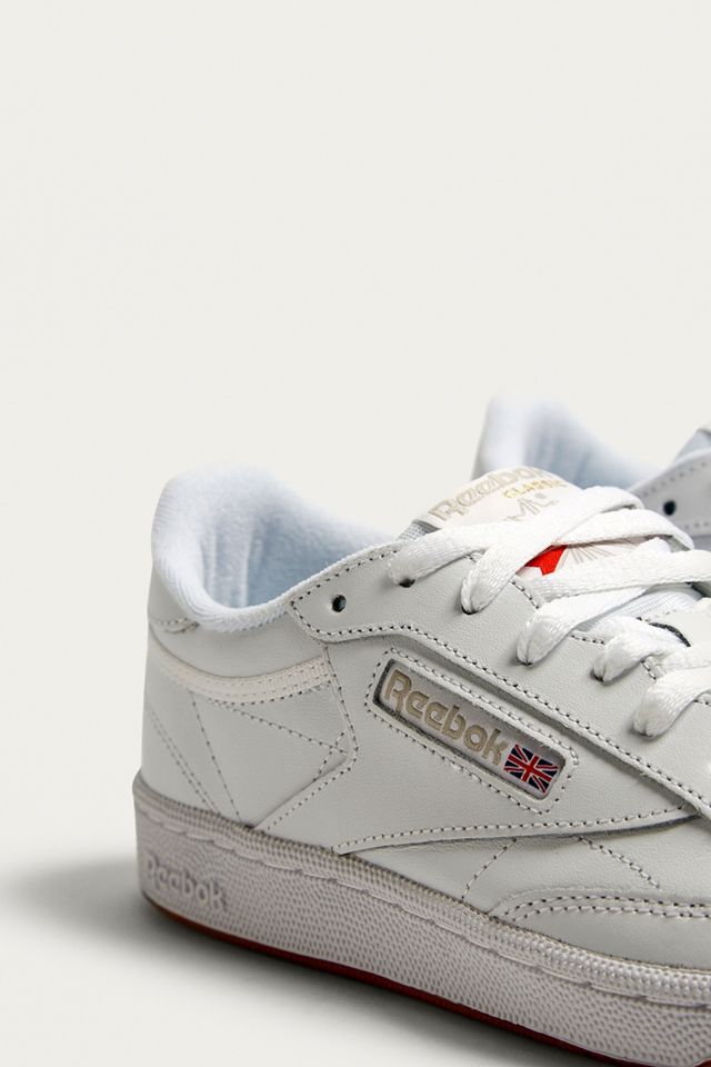 Reebok White Club C 85 Gum Sole Trainers #2