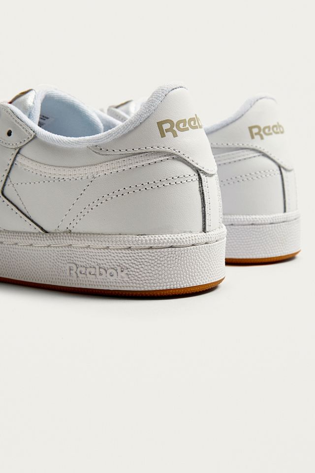 Reebok White Club C 85 Gum Sole Trainers #3