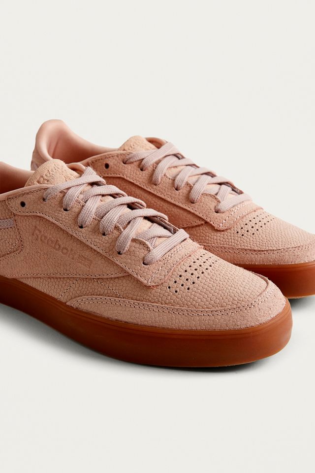 Reebok Club C 85 Pastel Pink Suede Trainers