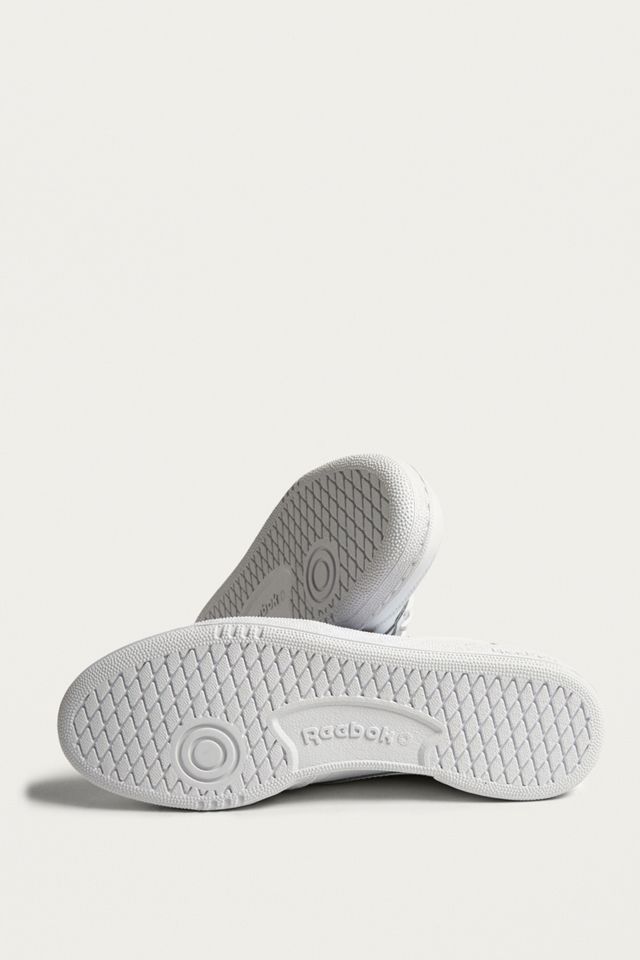 Reebok Club C 85 White on White Leather Trainers #4