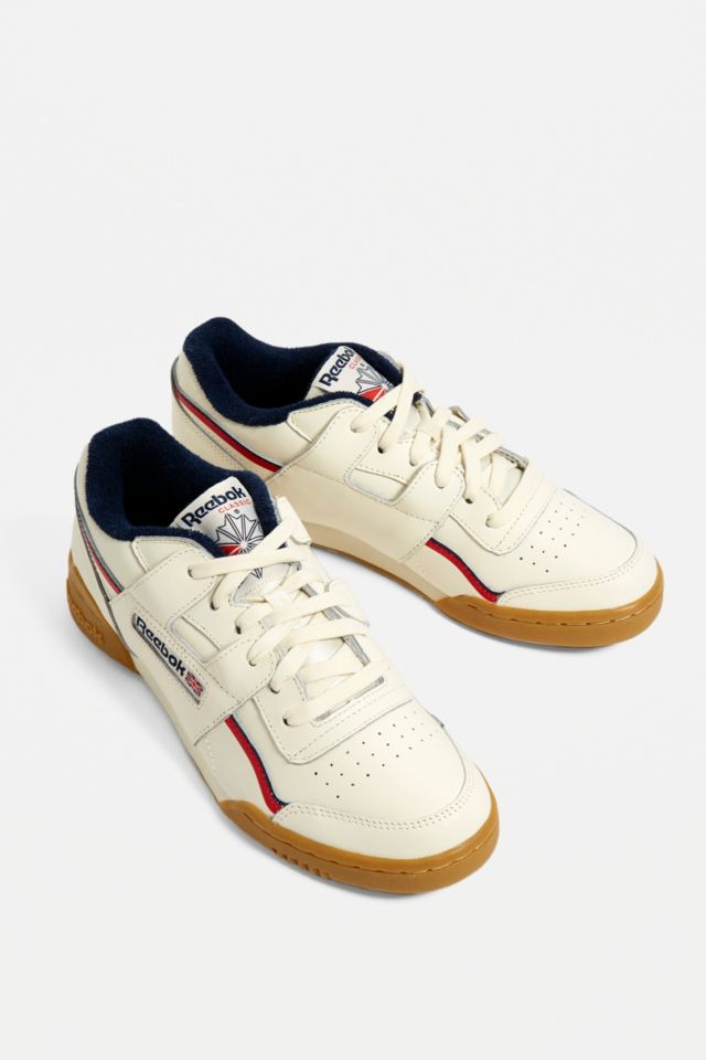 Reebok workout plus mu trainers white deals