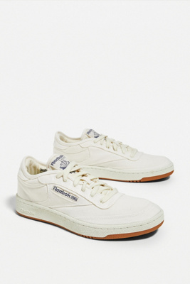 reebok club c canvas grown trainers