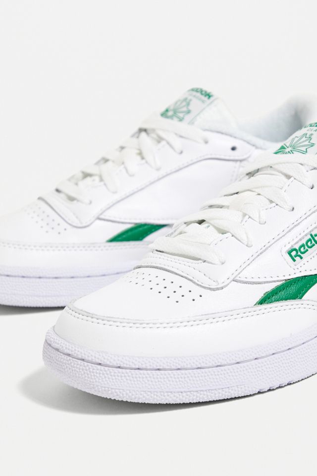 Reebok Club C Revenge White & Green Trainers #3