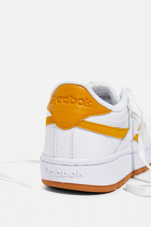 Reebok Orange & White Club C Double Trainers #1