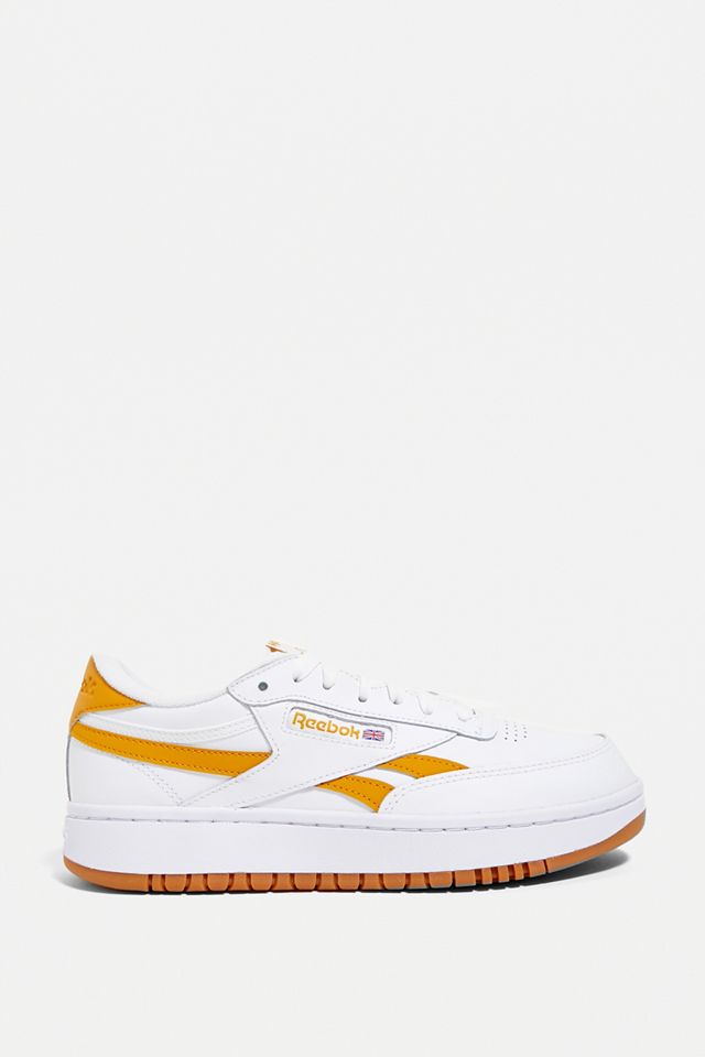 Reebok Orange & White Club C Double Trainers #4