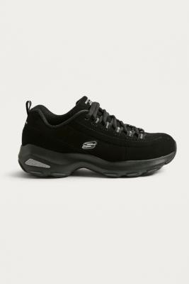 Skechers D lites Ultra Reverie Black Trainers Urban Outfitters UK