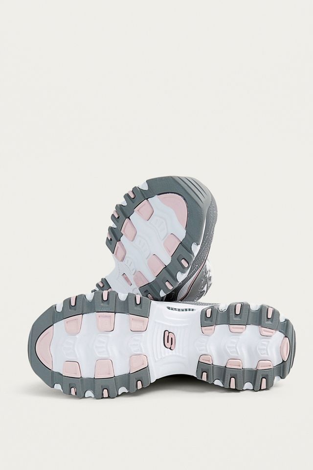 Skechers D’lites Grey and White Trainers #4