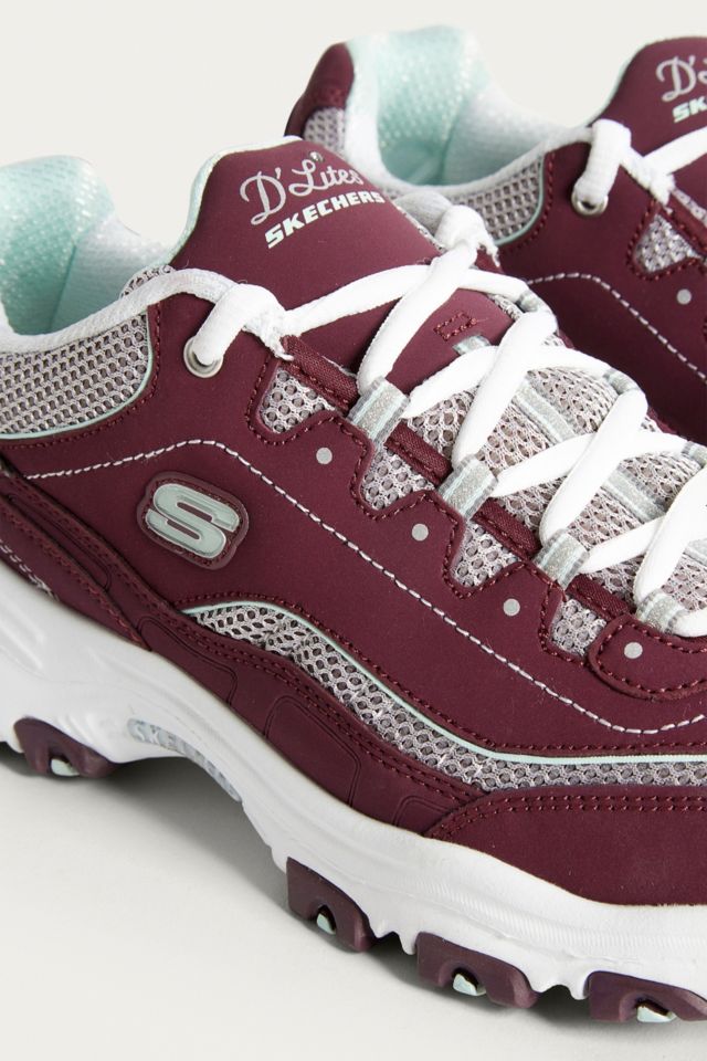 Skechers d'lites 2 femme on sale bordeaux