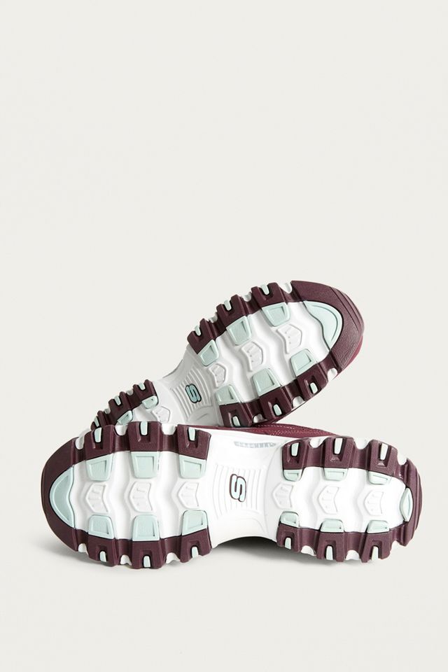 Skechers D’Lites Burgundy Trainers #4