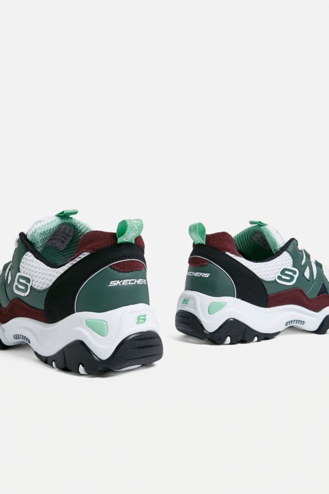 Skechers d'lites one piece green sale