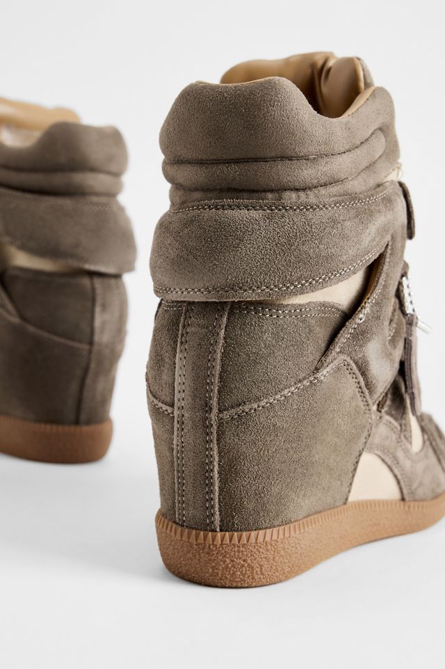 Baskets compensées Mavis taupe Steve Madden #4