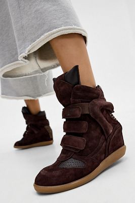 BRONX Braune JAE-YY Keilabsatz-Sneaker