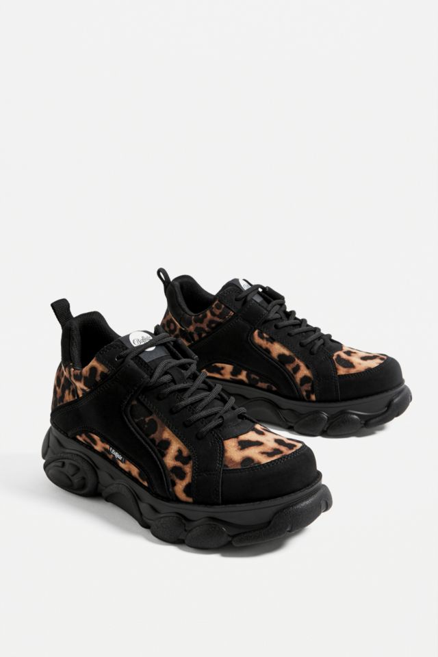 Leopard print buffalo store trainers