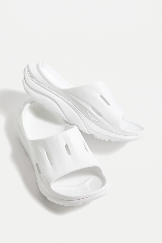 HOKA White Ora Recovery Slide 3 Sandals #1