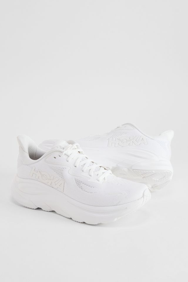 HOKA White Clifton 10 Trainers #1