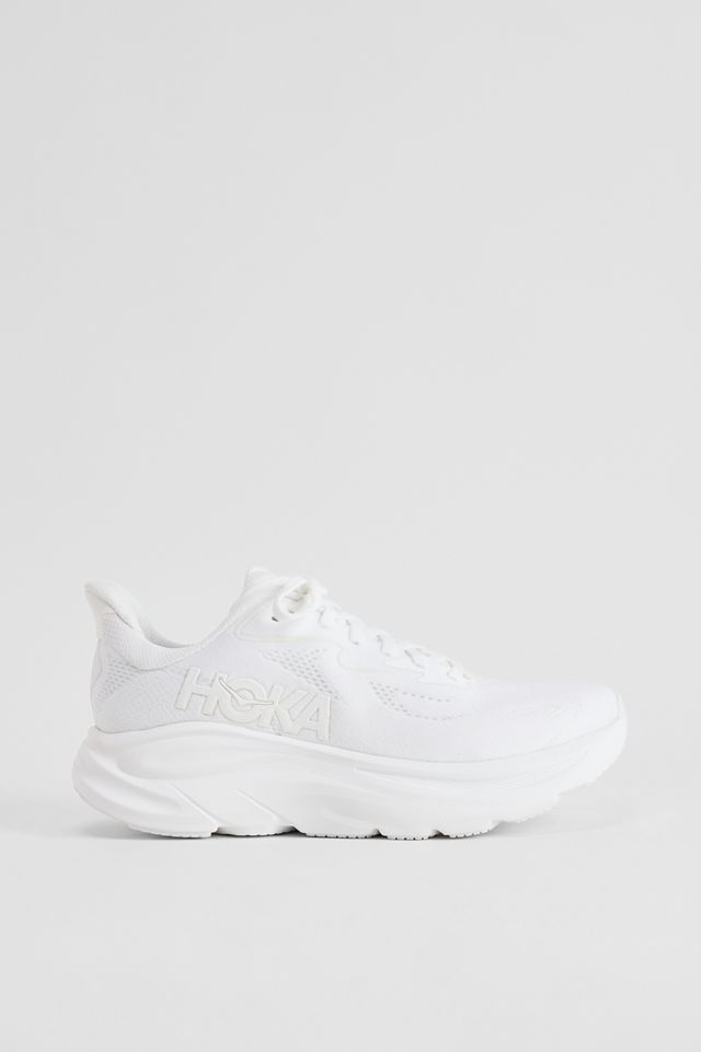 HOKA White Clifton 10 Trainers #3