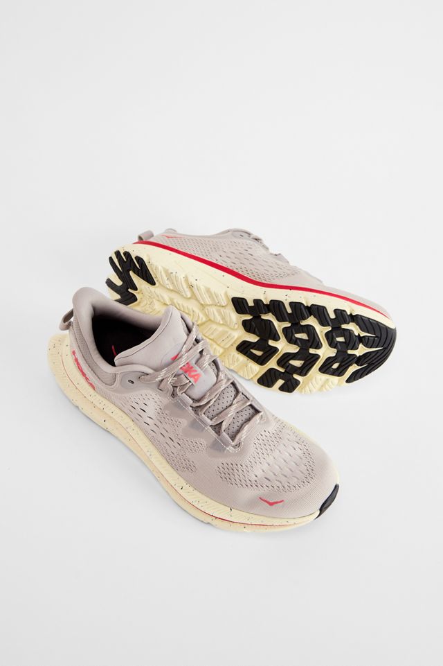 HOKA Grey & Pink Kawana 2 Trainers #1